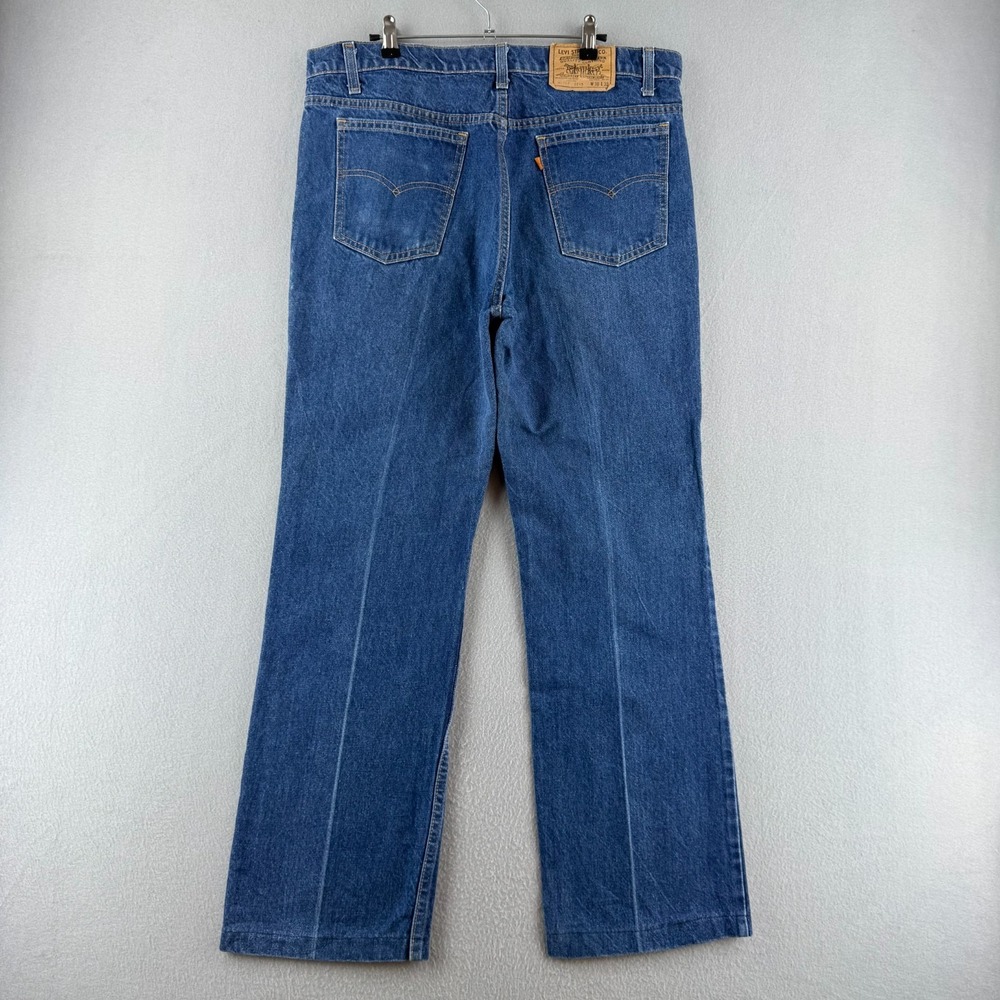 Vintage Levis Jeans Mens 38 (Fits 36x29) Orange Tab 517 Bootcut 80s Made in USA